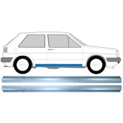 Slieksnis priekš Volkswagen Golf 2 1982-1992 / Kreisais = Labais (simetrisks) / Komplekts 11286