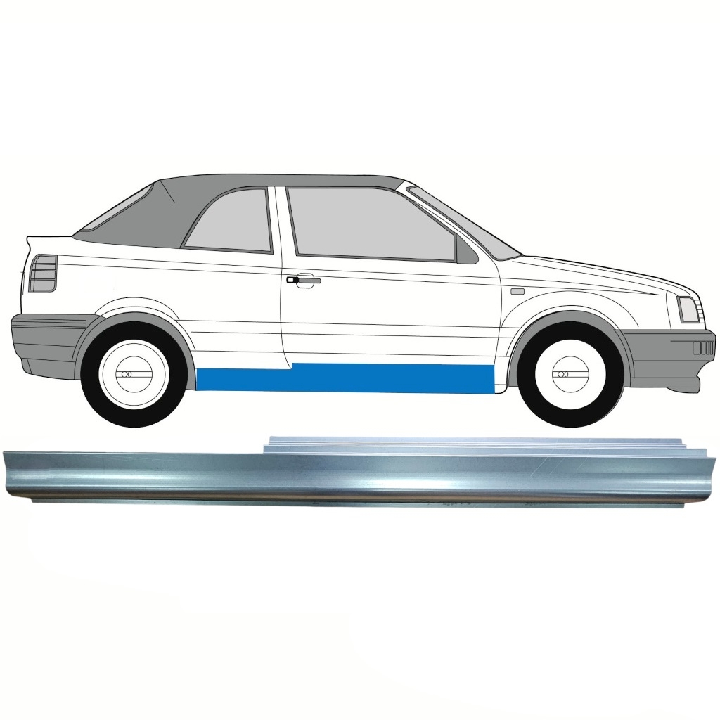 Slieksnis Priekš Volkswagen Golf 3 1991-1998 / Labā / Cabrio 8751
