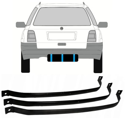 Degvielas tvertnes kronšteini priekš Volkswagen Golf 3 1991-1998 / COMBI 9366