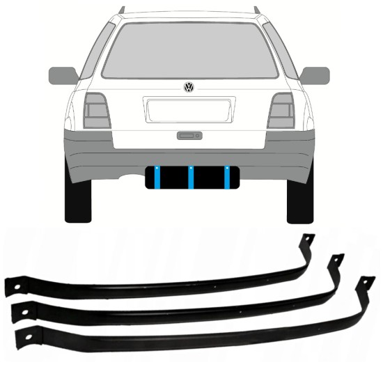 Degvielas tvertnes kronšteini priekš Volkswagen Golf 3 1991-1998 / COMBI 9366