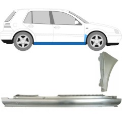 Pilns slieksnis + priekšējā spārna daļa priekš Volkswagen Golf 4 1997-2006 / Labā / Komplekts 8727
