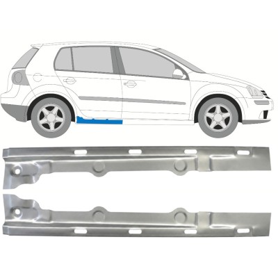 Iekšējais slieksnis priekš Volkswagen Golf 5 2003-2009 / Kreisais+Labais / Komplekts 9643