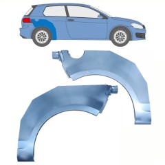 Aizmugurējā arka priekš Volkswagen Golf 6 2008-2013 / Kreisais+Labais / Komplekts 10071