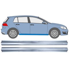 Slieksnis priekš Volkswagen Golf 7 2012- / Kreisais+Labais / Komplekts 12454