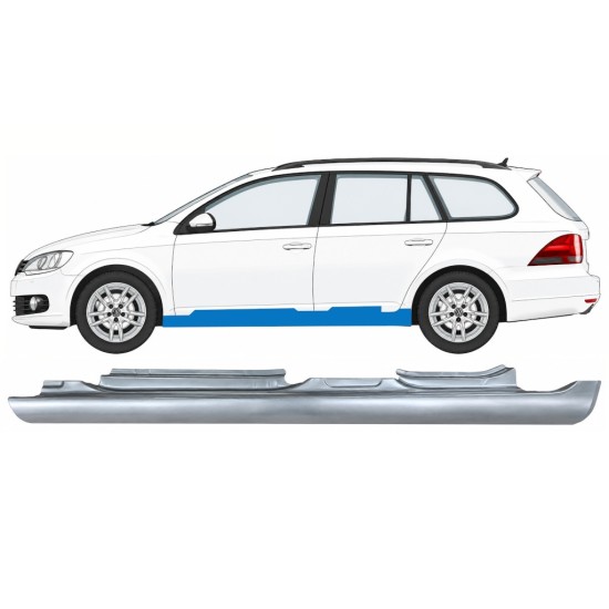 Pilns slieksnis priekš Volkswagen Golf 6 2008-2013 / Kreisā / COMBI 17048
