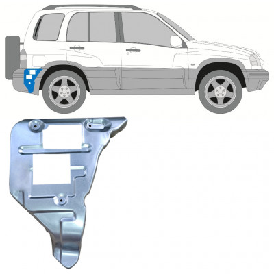 Aizmugurējā bampera stiprinājuma daļa priekš Suzuki Grand Vitara 1997-2005 / Labā 11699