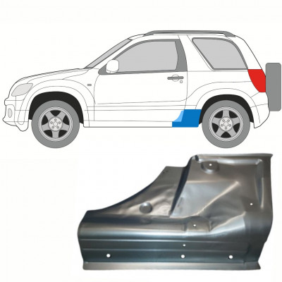 Slieksnis priekš Suzuki Grand Vitara 2005-2012 / Kreisā 8688