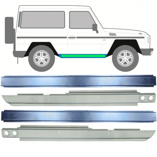 Iekšējais un ārējais slieksnis priekš Mercedes G-Class 1979-  11772