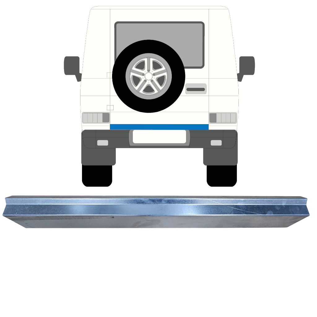 Aizmugurējā Daļa Priekš Mercedes G-Class W460 W461 W463 1979- 11135