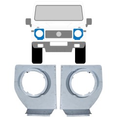 Priekšējo lukturu stiprinājums priekš Mercedes G-Class W460 W461 W463 1979-2017 / Kreisais+Labais / Komplekts 11896