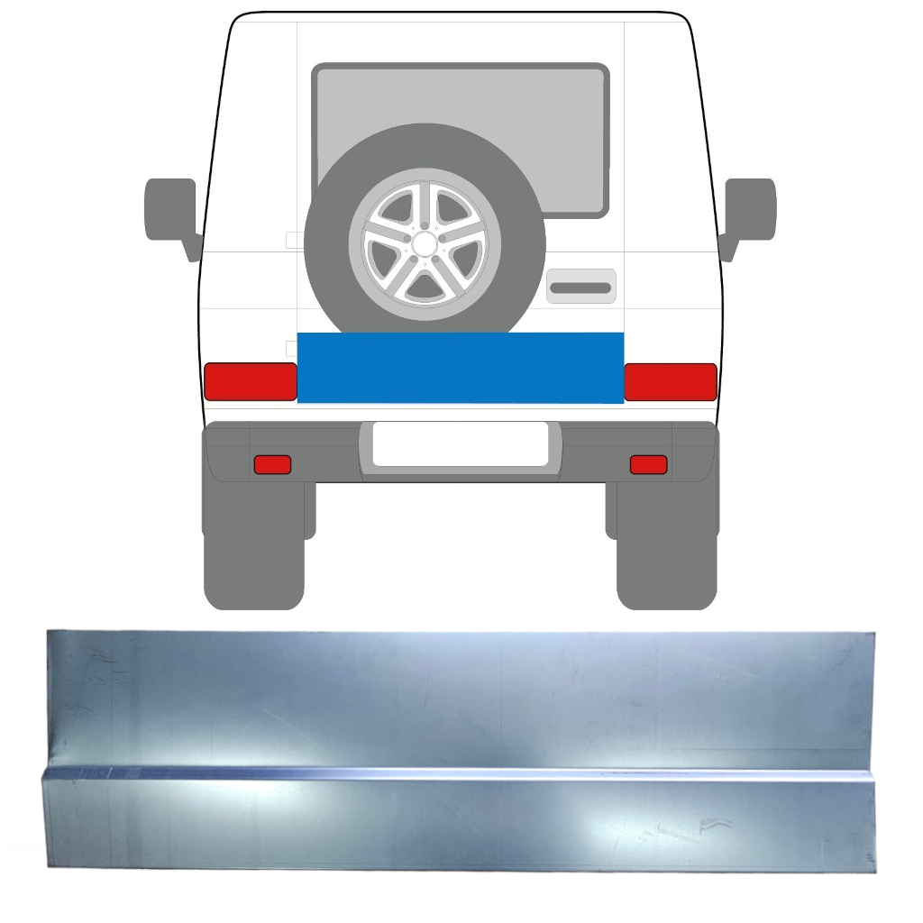Aizmugurējo Durvju Panelis Priekš Mercedes G-Class W460 W461 W463 1979- 8052