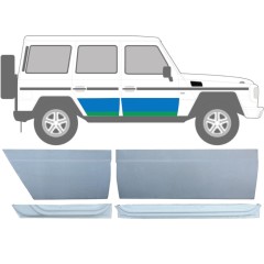 Priekšpuse un aizmugurējo durvju iekšējais un ārējais panelis priekš Mercedes G-Class W460 W461 W463 1979-2017 / Labā / Komplekts 9469