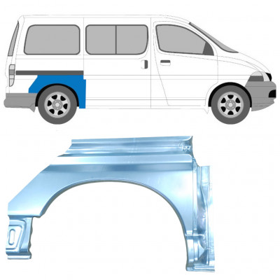 Aizmugurējā arka priekš Toyota Hiace 1995-2006 / Labā 7068