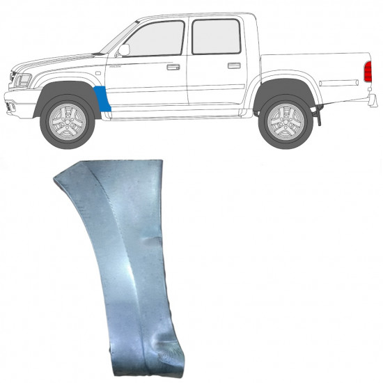 Priekšējā spārna daļa priekš Toyota Hilux 2001-2005 / Kreisā 7852