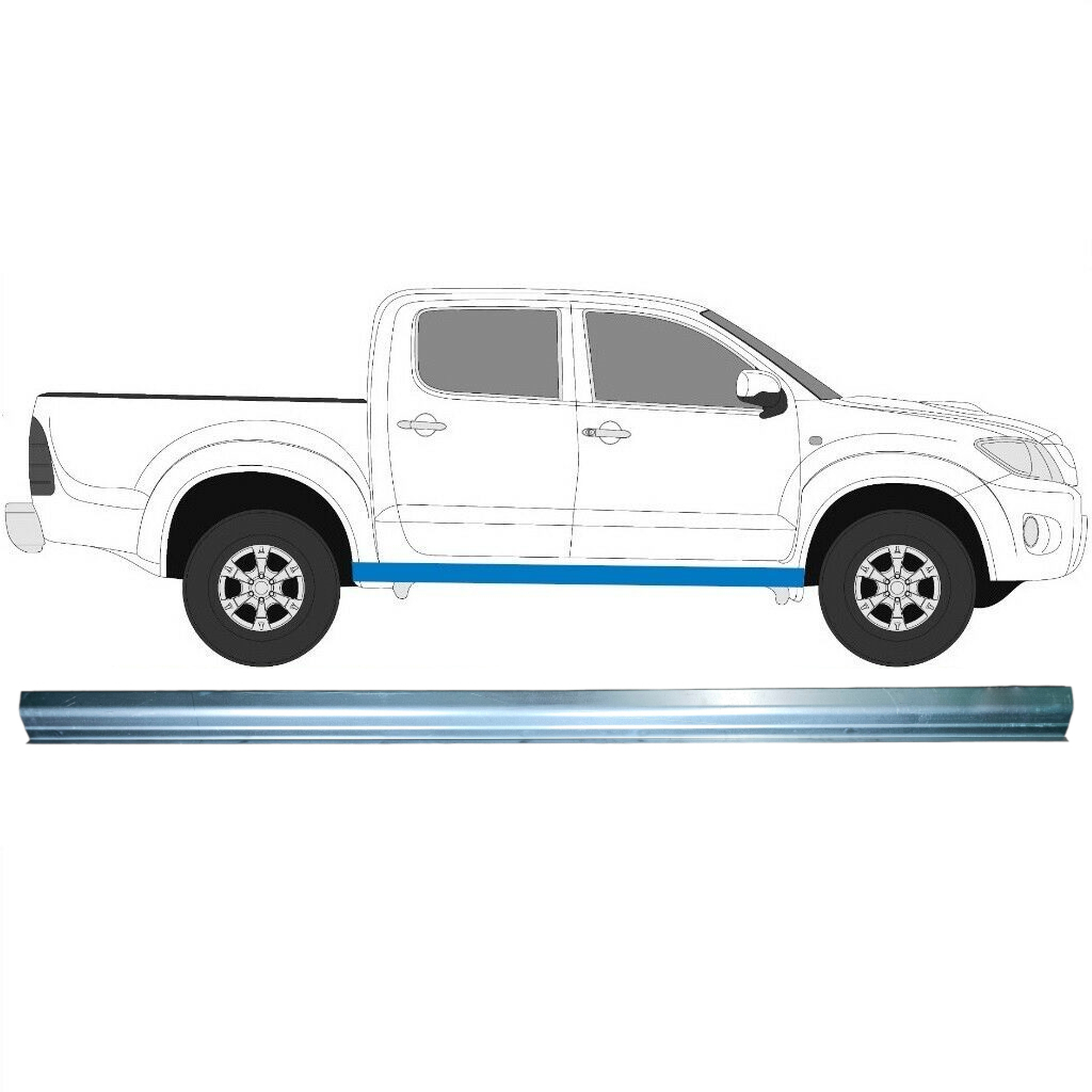 Slieksnis Priekš Toyota Hilux 2005-2015 / Kreisais = Labais (Simetrisks) 9029