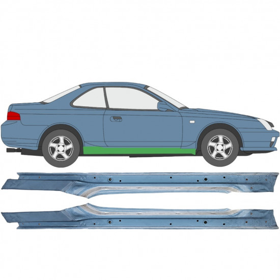 Pilns slieksnis priekš Honda Prelude 1992-1996 / Kreisais+Labais / Komplekts 9198