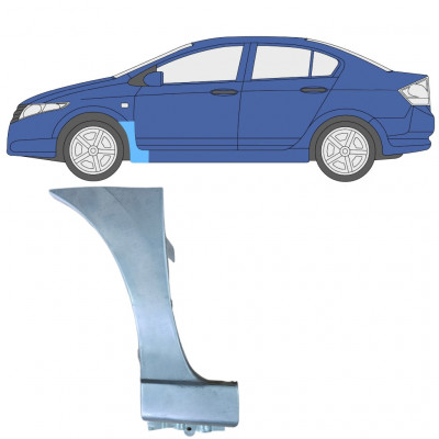 Priekšējā spārna daļa priekš Honda City 2008-2013 / Kreisā 7856