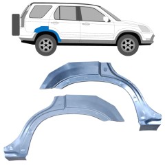 Aizmugurējā arka priekš Honda CR-V 2001-2006 / Kreisais+Labais / Komplekts 9658