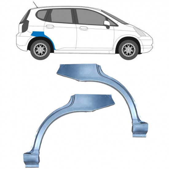 Aizmugurējā arka priekš Honda Jazz Gd 2002-2008 / Kreisais+Labais / Komplekts 9195