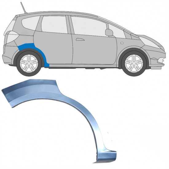 Aizmugurējā arka priekš Honda Jazz GE 2008-2015 / Labā 8478