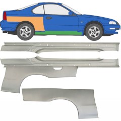 Pilns slieksnis + aizmugurējā arka priekš Honda Prelude 1992-1997 / Kreisais+Labais / Komplekts 9534