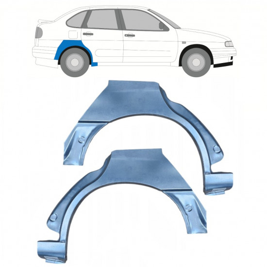 Aizmugurējā arka priekš Seat Ibiza Cordoba 1993-2002 / Kreisais+Labais / Komplekts 10653