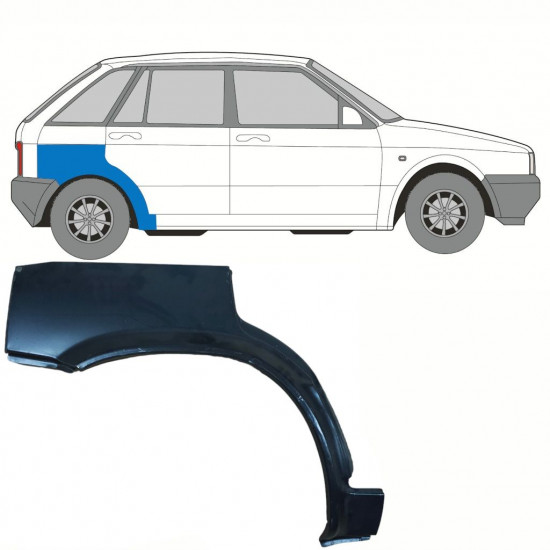 Aizmugurējā arka priekš Seat Ibiza 1984-1993 / Labā 10739