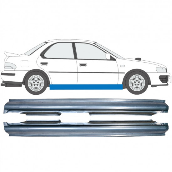 Pilns slieksnis priekš Subaru Impreza 1992-2000 / Kreisais+Labais / Komplekts 9151