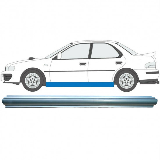 Slieksnis priekš Subaru Impreza 1992-2000 / Kreisā 7010