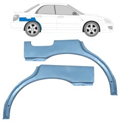 Aizmugurējā arka priekš Subaru Impreza GD GG 2000-2007 / Kreisais+Labais / Komplekts 9156