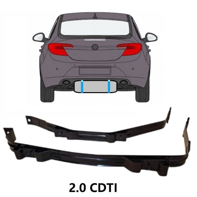 Degvielas tvertnes kronšteini priekš Opel Insignia 2008-2017 17019