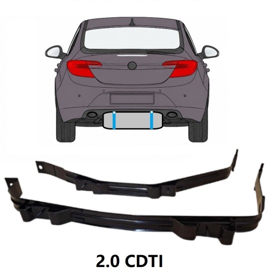 Degvielas tvertnes kronšteini priekš Opel Insignia 2008-2017 17019