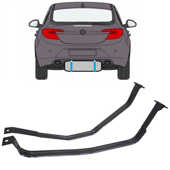 Degvielas tvertnes kronšteini priekš Opel Insignia 2008-2017 17020