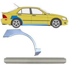 Slieksnis + aizmugurējā spārna daļa priekš Lexus IS 1998-2005 / Labā / Komplekts 10315