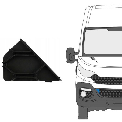 Bampera režģis priekš Iveco Daily 2014-2019 / Labā 16238