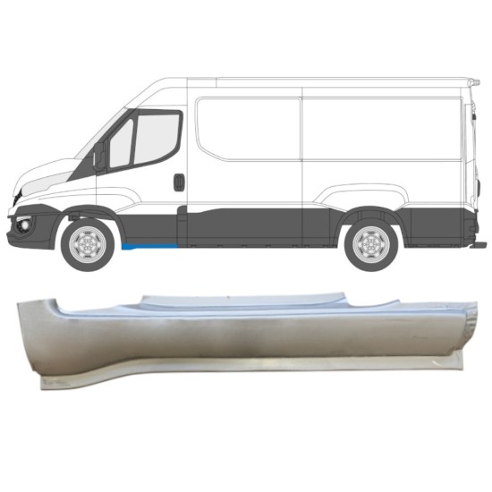 Priekšējais slieksnis priekš Iveco Daily 2014-2016 / Kreisā 14740