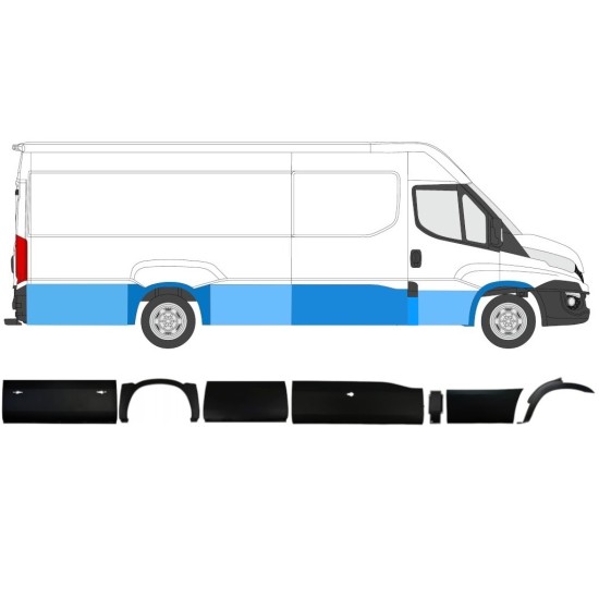Sānu joslu komplekts priekš Iveco Daily 2014-2019 / Labā / 11981