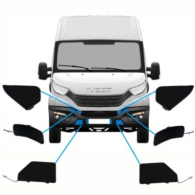 Bampera režģis priekš Iveco Daily 2014-2016 / Komplekts 10292