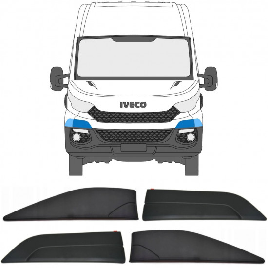 Bampera un priekšējā spārna josla priekš Iveco Daily 2014-2019 / Komplekts 11846