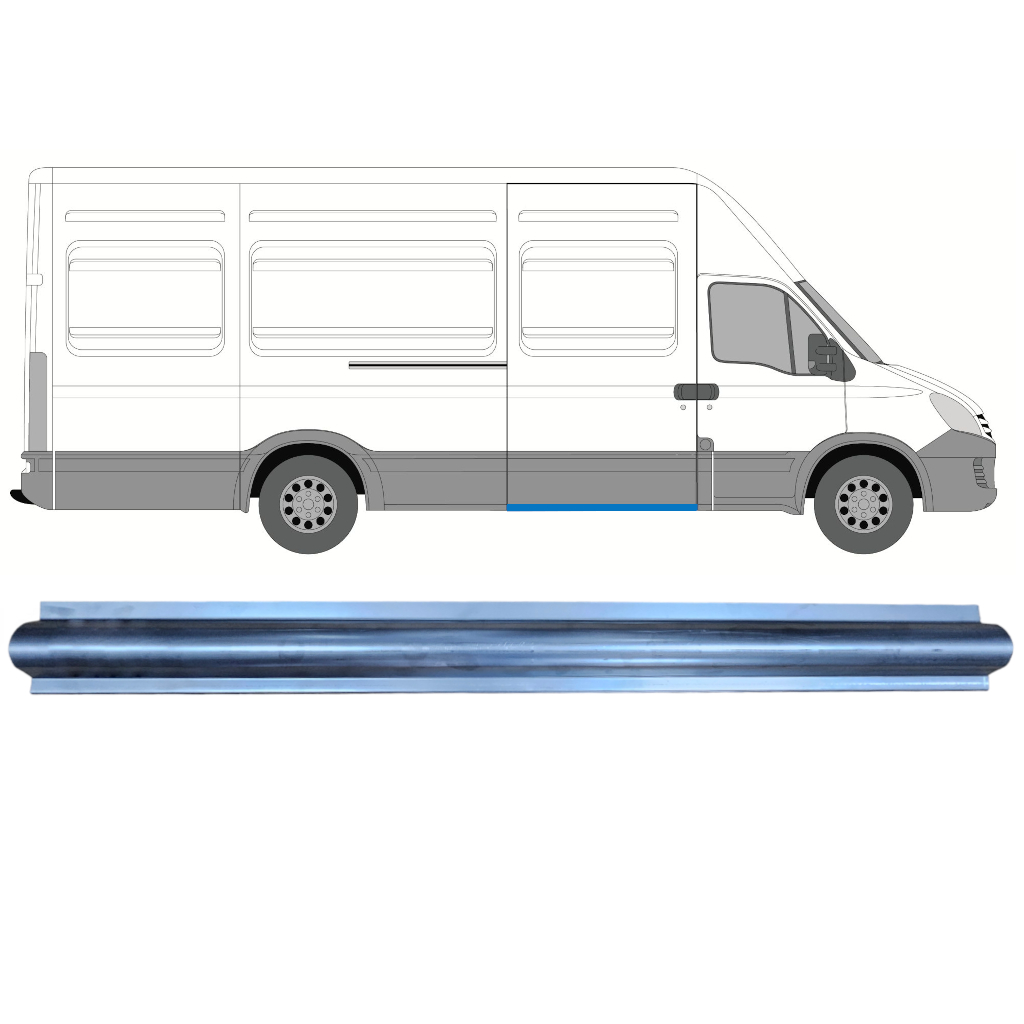 Bīdāmo Durvju Slieksnis Priekš Iveco Daily 2006-2014 / Labā 7358