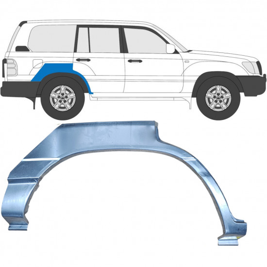 Aizmugurējā arka priekš Toyota Land Cruiser 1998-2007 / Labā 7054