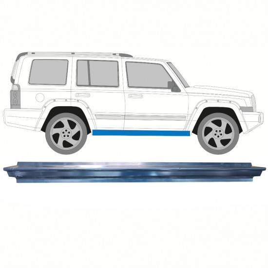 Ārējais slieksnis priekš Jeep Commander 2005-2010 / Kreisais = Labais (simetrisks) 8356