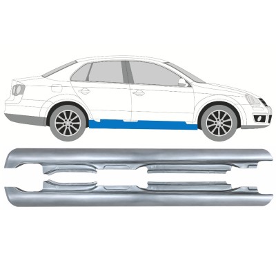 Pilns slieksnis priekš Volkswagen Jetta 2005-2010 / Kreisais+Labais / SEDAN 17052