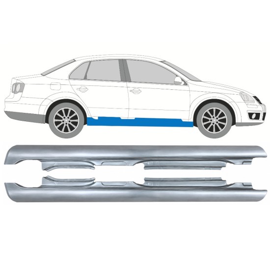 Pilns slieksnis priekš Volkswagen Jetta 2005-2010 / Kreisais+Labais / SEDAN 17052