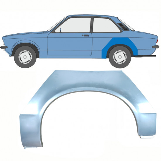 Aizmugurējā arka priekš Opel Kadett C 1973-1979 / Kreisā 8785