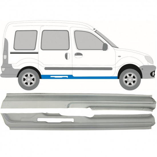 Slieksnis priekš Renault Kangoo 1997-2008 / Kreisais+Labais / Komplekts 9900