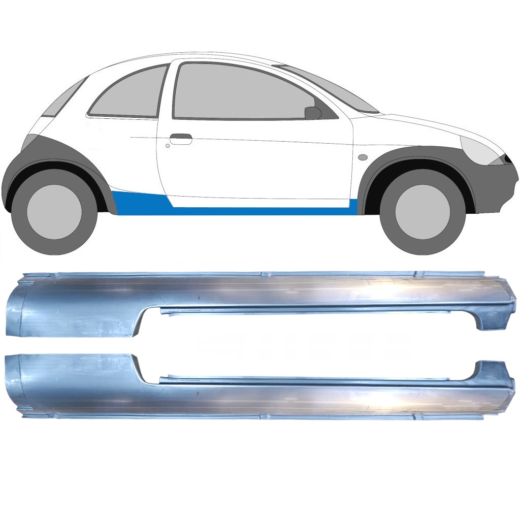 Pilns Slieksnis Priekš Ford Ka 1996-2008 / Kreisais+Labais / Komplekts 9280