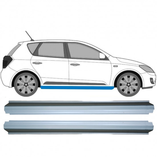 Slieksnis priekš Kia Ceed 2006-2012 / Kreisais+Labais / Komplekts 9400