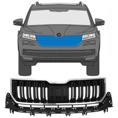 Režģis priekš Skoda Kodiaq 2016-2023 / Komplekts 7546
