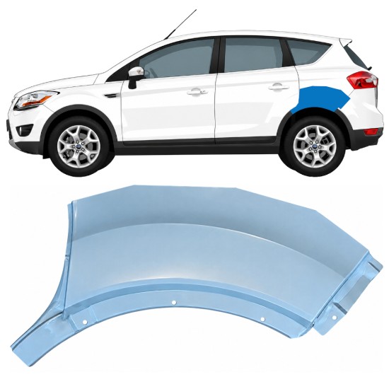 Aizmugurējā arka aizmugurējā daļa priekš Ford Kuga 2008-2013 / Kreisā 17066